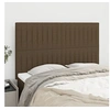 Image de Hoofdborden 4 st 72x5x78/88 cm stof donkerbruin3116571