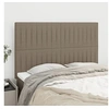Image de Hoofdborden 4 st 72x5x78/88 cm stof taupe3116572