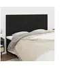 Image de Hoofdborden 4 st 80x5x78/88 cm stof zwart3116578