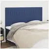 Image de Hoofdborden 4 st 100x5x78/88 cm stof blauw3116598