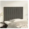 Image de Hoofdborden 2 st 80x5x78/88 cm fluweel donkergrijs3116601