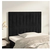 Image de Hoofdborden 2 st 80x5x78/88 cm fluweel zwart3116602