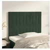 Image de Hoofdborden 2 st 80x5x78/88 cm fluweel donkergroen3116603
