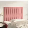 Image de Hoofdborden 2 st 90x5x78/88 cm fluweel roze3116611