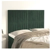 Image de Hoofdborden 4 st 72x5x78/88 cm fluweel donkergroen3116621