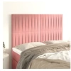 Image de Hoofdborden 4 st 72x5x78/88 cm fluweel roze3116623