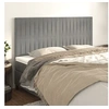 Image de Hoofdborden 4 st 80x5x78/88 cm fluweel lichtgrijs3116624