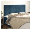 Image de Hoofdborden 4 st 80x5x78/88 cm fluweel donkerblauw3116628