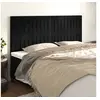 Image de Hoofdborden 4 st 90x5x78/88 cm fluweel zwart3116632