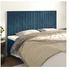 Image de Hoofdborden 4 st 90x5x78/88 cm fluweel donkerblauw3116634