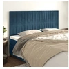 Image de Hoofdborden 4 st 100x5x78/88 cm fluweel donkerblauw3116640