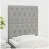 Image de Hoofdborden 2 st 80x7x78/88 cm stof lichtgrijs3116642