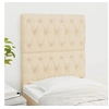 Image de Hoofdborden 2 st 80x7x78/88 cm stof cràmekleurig3116647