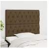 Image de Hoofdborden 2 st 90x7x78/88 cm stof donkerbruin3116653