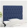 Image de Hoofdborden 2 st 90x7x78/88 cm stof blauw3116656