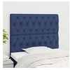 Image de Hoofdborden 2 st 100x7x78/88 cm stof blauw3116664