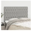 Image de Hoofdborden 4 st 72x7x78/88 cm stof lichtgrijs3116666