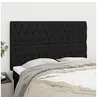 Image de Hoofdborden 4 st 72x7x78/88 cm stof zwart3116668