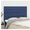 Image de Hoofdborden 4 st 72x7x78/88 cm stof blauw3116672