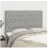 Image de Hoofdborden 4 st 80x7x78/88 cm stof lichtgrijs3116674