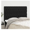 Image de Hoofdborden 4 st 80x7x78/88 cm stof zwart3116676