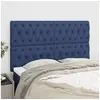 Image de Hoofdborden 4 st 80x7x78/88 cm stof blauw3116680