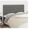 Image de Hoofdborden 4 st 90x7x78/88 cm stof donkergrijs3116683