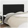 Image de Hoofdborden 4 st 100x7x78/88 cm stof zwart3116692