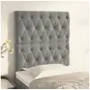 Image de Hoofdborden 2 st 80x7x78/88 cm fluweel lichtgrijs3116698