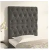 Image de Hoofdborden 2 st 80x7x78/88 cm fluweel donkergrijs3116699