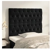 Image de Hoofdborden 2 st 90x7x78/88 cm fluweel zwart3116706