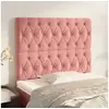 Image de Hoofdborden 2 st 90x7x78/88 cm fluweel roze3116709