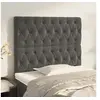 Image de Hoofdborden 2 st 100x7x78/88 cm fluweel donkergrijs3116711