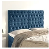 Image de Hoofdborden 4 st 72x7x78/88 cm fluweel donkerblauw3116720