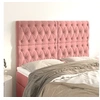 Image de Hoofdborden 4 st 72x7x78/88 cm fluweel roze3116721