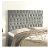 Image de Hoofdborden 4 st 80x7x78/88 cm fluweel lichtgrijs3116722