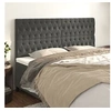 Image de Hoofdborden 4 st 90x7x78/88 cm fluweel donkergrijs3116729