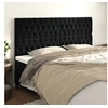Image de Hoofdborden 4 st 90x7x78/88 cm fluweel zwart3116730