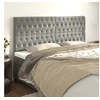 Image de Hoofdborden 4 st 100x7x78/88 cm fluweel lichtgrijs3116734