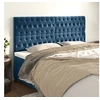 Image de Hoofdborden 4 st 100x7x78/88 cm fluweel donkerblauw3116738