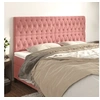 Image de Hoofdborden 4 st 100x7x78/88 cm fluweel roze3116739