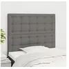 Image de Hoofdborden 2 st 80x5x78/88 cm stof donkergrijs3116741