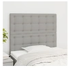 Image de Hoofdborden 2 st 90x5x78/88 cm stof lichtgrijs3116748