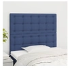 Image de Hoofdborden 2 st 100x5x78/88 cm stof blauw3116762
