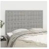 Image de Hoofdborden 4 st 72x5x78/88 cm stof lichtgrijs3116764