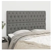 Image de Hoofdborden 4 st 72x5x78/88 cm stof donkergrijs3116765