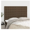 Image de Hoofdborden 4 st 72x5x78/88 cm stof donkerbruin3116767
