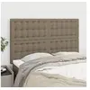 Image de Hoofdborden 4 st 72x5x78/88 cm stof taupe3116768