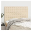 Image de Hoofdborden 4 st 72x5x78/88 cm stof cràmekleurig3116769