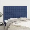 Image de Hoofdborden 4 st 72x5x78/88 cm stof blauw3116770